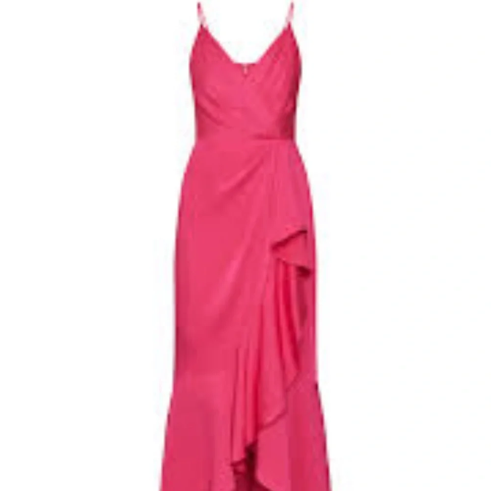 Faux Wrap Ruched Ruffle Dress - Picture 2 of 4